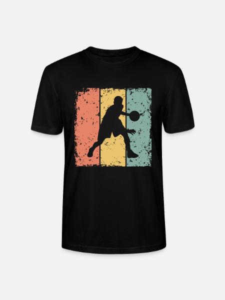 Basketball retro - Stanley/Stella CRAFTER Unisex Organic T-Shirt - black