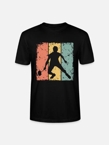 Badminton retro - Stanley/Stella CRAFTER Unisex Organic T-Shirt - black