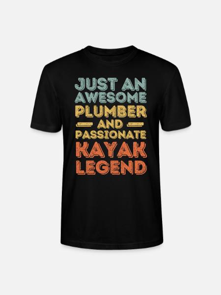 Plumber Kayak legend retro - Stanley/Stella CRAFTER Unisex Organic T-Shirt - black