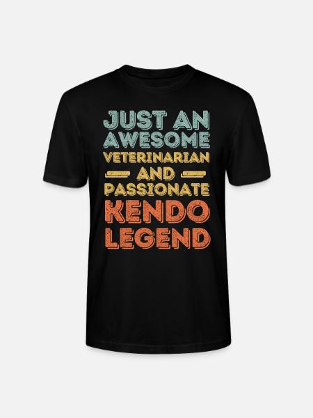 Veterinarian Kendo legend retro - Stanley/Stella CRAFTER Unisex Organic T-Shirt - black