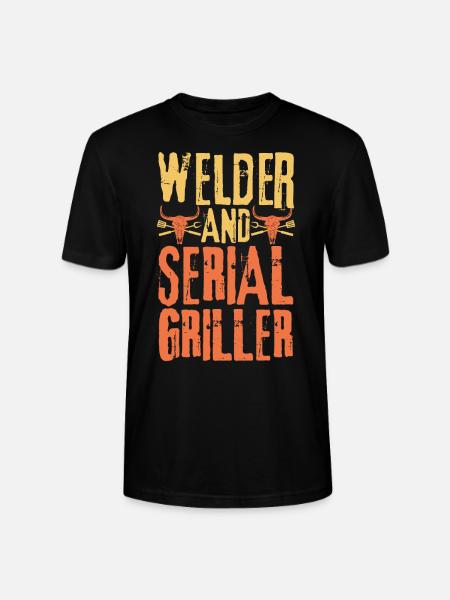 Welder and Serial Griller - Stanley/Stella CRAFTER Unisex Organic T-Shirt - black