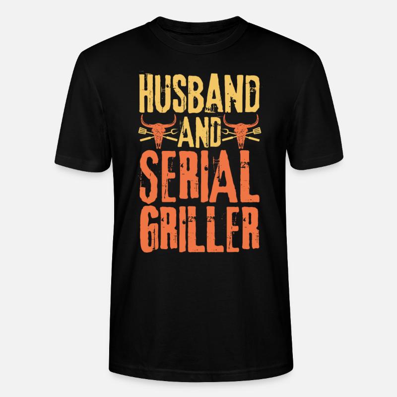 Ehemann und Seriengriller - Stanley/Stella Unisex Bio-T-Shirt CRAFTER - Schwarz