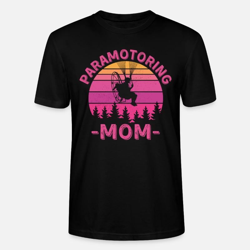 Motorschirmfliegende Mutter - Stanley/Stella Unisex Bio-T-Shirt CRAFTER - Schwarz