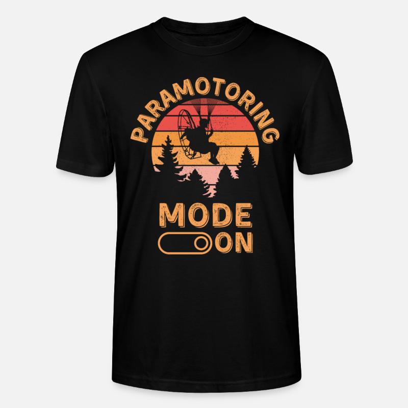 Mode paramoteur activé - T-shirt bio CRAFTER Stanley Stella Unisexe - noir