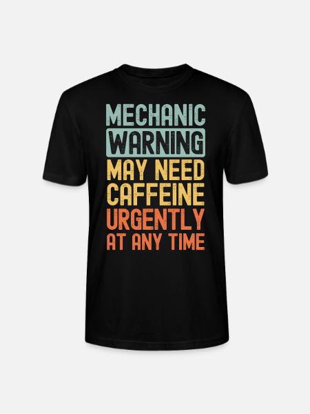 Mechanic need coffee urgently - Stanley/Stella CRAFTER Unisex Organic T-Shirt - black