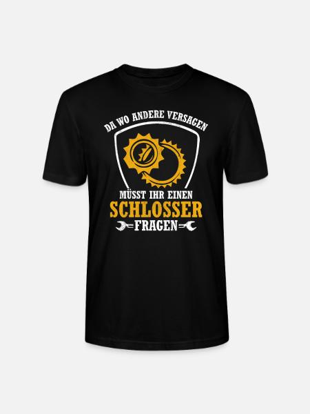 Schlosser Schlosserei Geschenkidee - Stanley/Stella Unisex Bio-T-Shirt CRAFTER - Schwarz