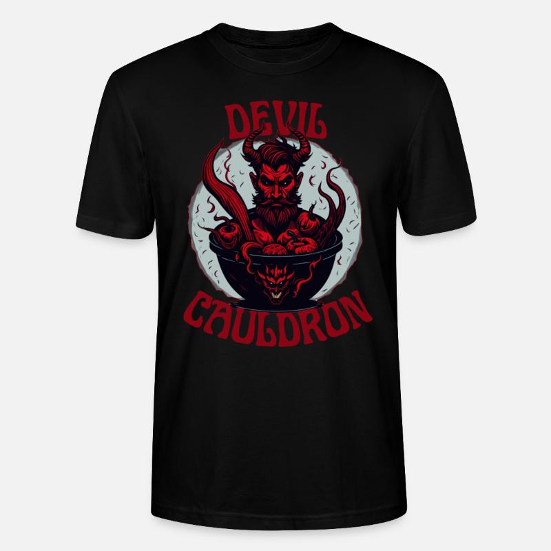 Devil Cauldron Hells Kitchen - Stanley/Stella CRAFTER Unisex Organic T-Shirt - black