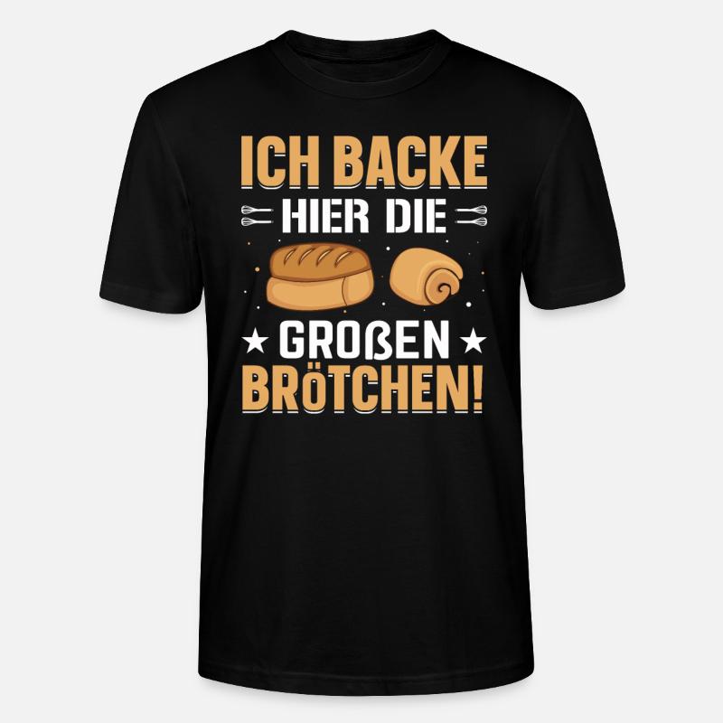 Brötchen Bäcker Bäckerei - Stanley/Stella Unisex Bio-T-Shirt CRAFTER - Schwarz