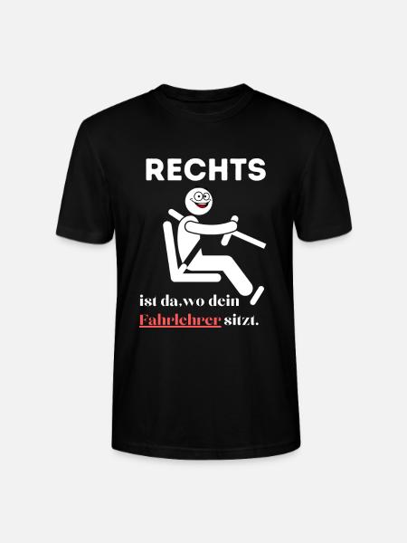 Rechts Links Schwäche Auto fahren - Stanley/Stella Unisex Bio-T-Shirt CRAFTER - Schwarz