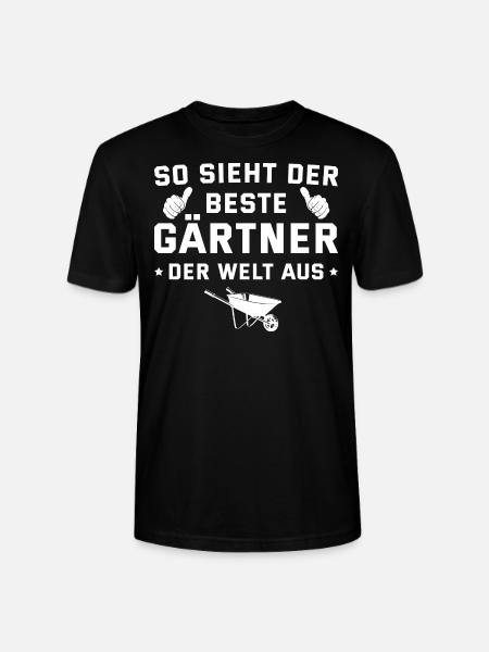 Hobbygärtner Bester Gärtner der Welt - Stanley/Stella Unisex Bio-T-Shirt CRAFTER - Schwarz