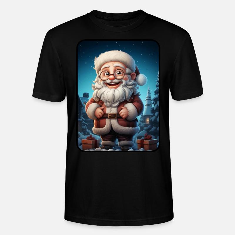 Weihnachtsmann Santa Claus - Stanley/Stella Unisex Bio-T-Shirt CRAFTER - Schwarz