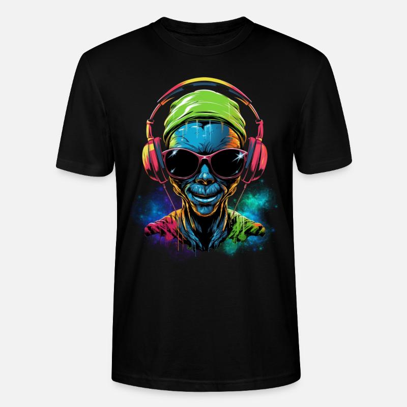 Alien Rave - Stanley/Stella Unisex Bio-T-Shirt CRAFTER - Schwarz