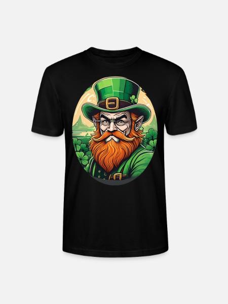 Lutin Trèfle de la Saint-Patrick - T-shirt bio CRAFTER Stanley Stella Unisexe - noir
