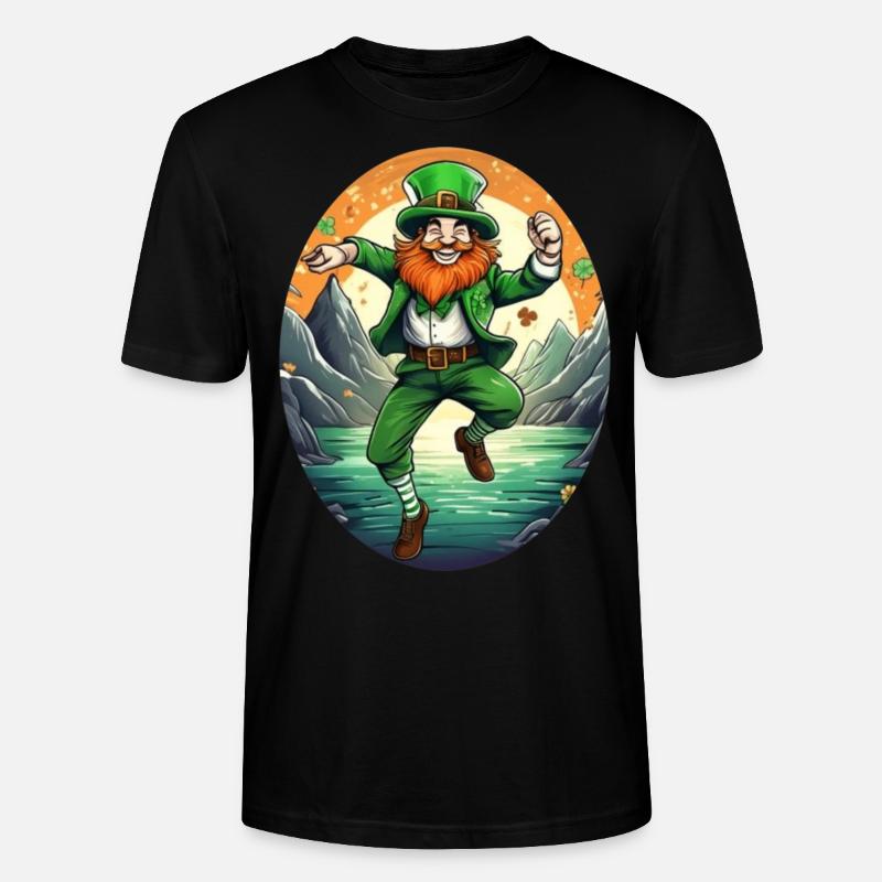Danse trèfle de la Saint-Patrick - T-shirt bio CRAFTER Stanley Stella Unisexe - noir