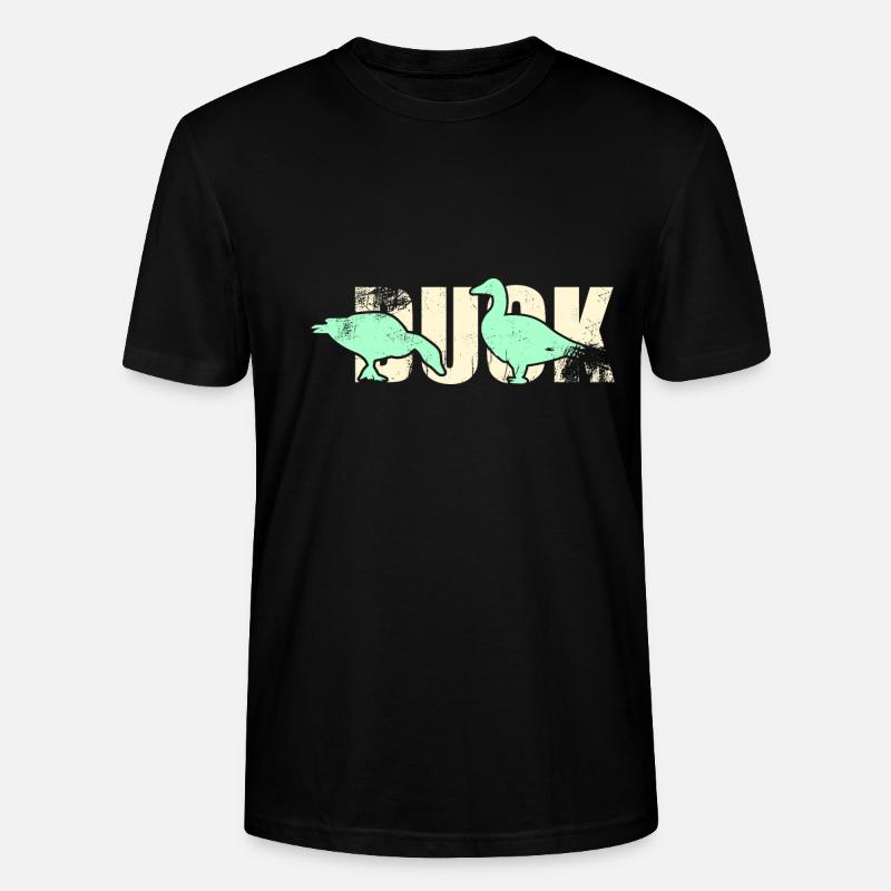 Ente Vogel - Stanley/Stella Unisex Bio-T-Shirt CRAFTER - Schwarz
