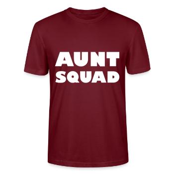 Aunt Squad - T-shirt bio CRAFTER Stanley Stella Unisexe - bordeaux - Devant - Alina (178cm) & Michal (187cm)