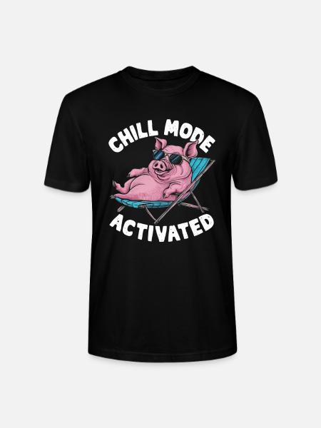 Chill Mode Activated - Stanley/Stella CRAFTER Unisex Organic T-Shirt - black