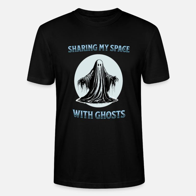 Sharing my space with ghosts - Stanley/Stella CRAFTER Unisex Organic T-Shirt - black