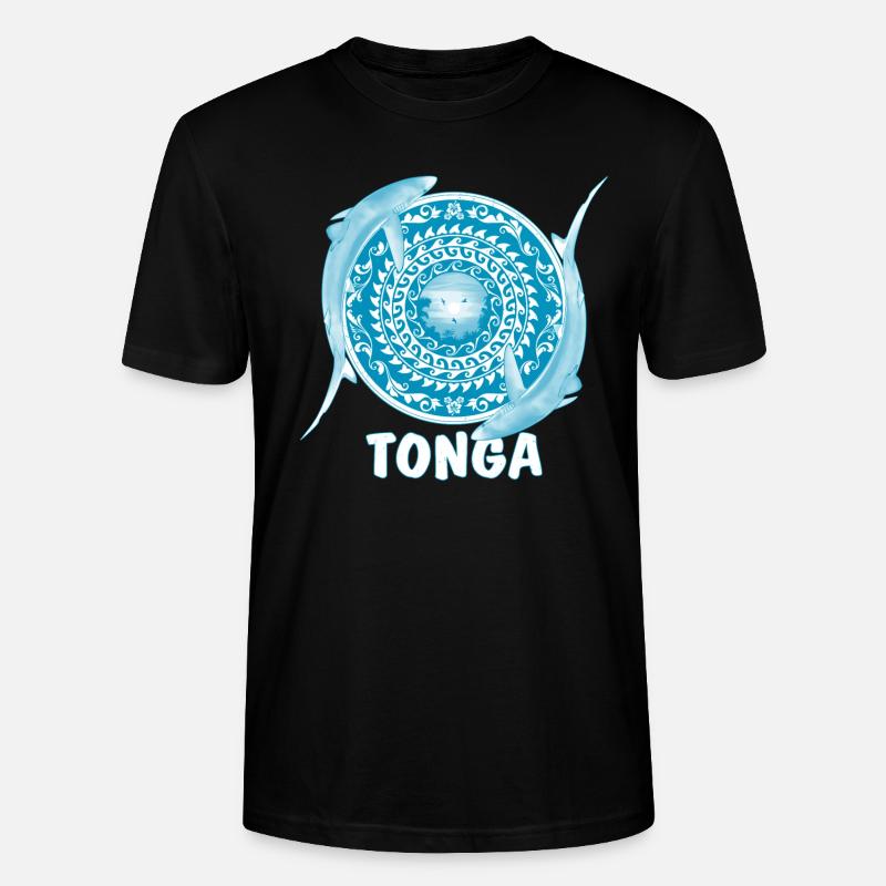 Tonga Blue Sharks - T-shirt bio CRAFTER Stanley Stella Unisexe - noir
