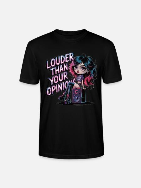 Højere end din mening – Punk & Goth Statement - Stanley Stella CRAFTER unisex økologisk-T-shirt - sort