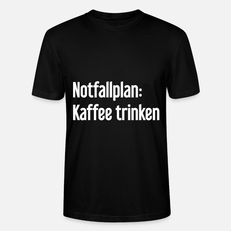 Coffee Contingency Plan - Stanley/Stella CRAFTER Unisex Organic T-Shirt - black