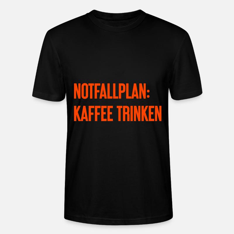 Plan d’urgence pour le café - T-shirt bio CRAFTER Stanley Stella Unisexe - noir