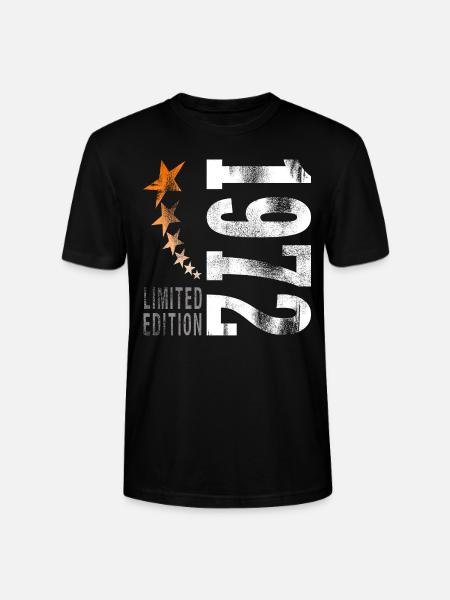 1972 born - Stanley/Stella CRAFTER Unisex Organic T-Shirt - black