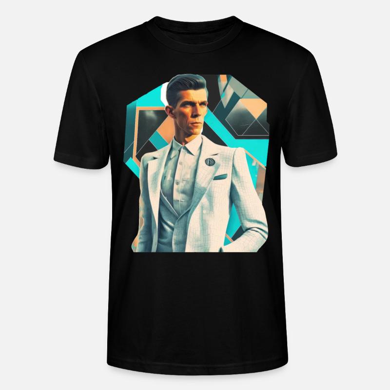 Retro Flash No20 - Stanley/Stella Unisex Bio-T-Shirt CRAFTER - Schwarz