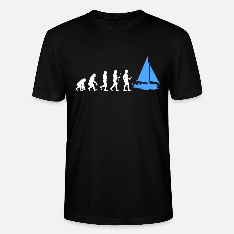 Sailing evolution - Stanley/Stella CRAFTER Unisex Organic T-Shirt - black