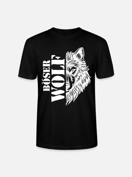 Böser Wolf Spruch - Stanley/Stella Unisex Bio-T-Shirt CRAFTER - Schwarz