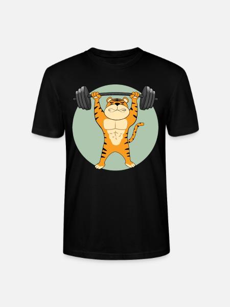 Gym Tiger - Stanley/Stella Unisex Bio-T-Shirt CRAFTER - Schwarz