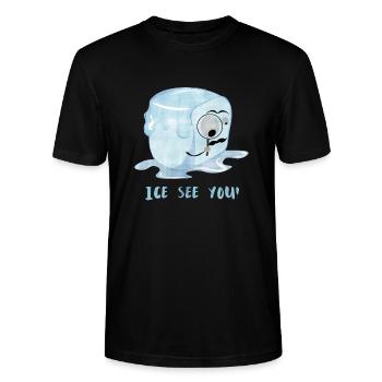 Ice vous voir! - T-shirt bio CRAFTER Stanley Stella Unisexe - noir - Devant - Alina (178cm) & Michal (187cm)
