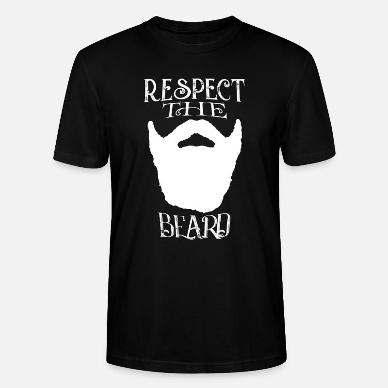 Beard - Respecter la barbe - T-shirt bio CRAFTER Stanley Stella Unisexe - noir