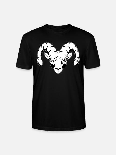 Widder Tierkreiszeichen - Stanley/Stella Unisex Bio-T-Shirt CRAFTER - Schwarz