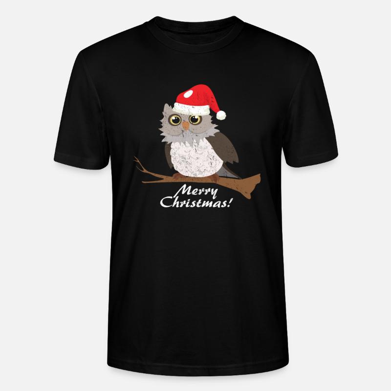 Eule - Stanley/Stella Unisex Bio-T-Shirt CRAFTER - Schwarz