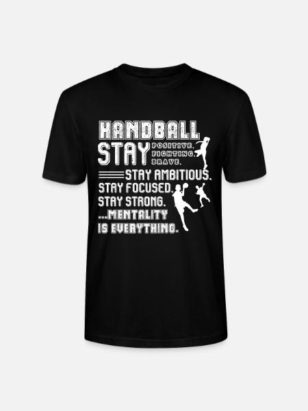 Handball Things About Handball - Stanley/Stella CRAFTER Unisex Organic T-Shirt - black