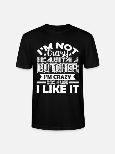 Butcher aime être un boucher - T-shirt bio CRAFTER Stanley Stella Unisexe - noir