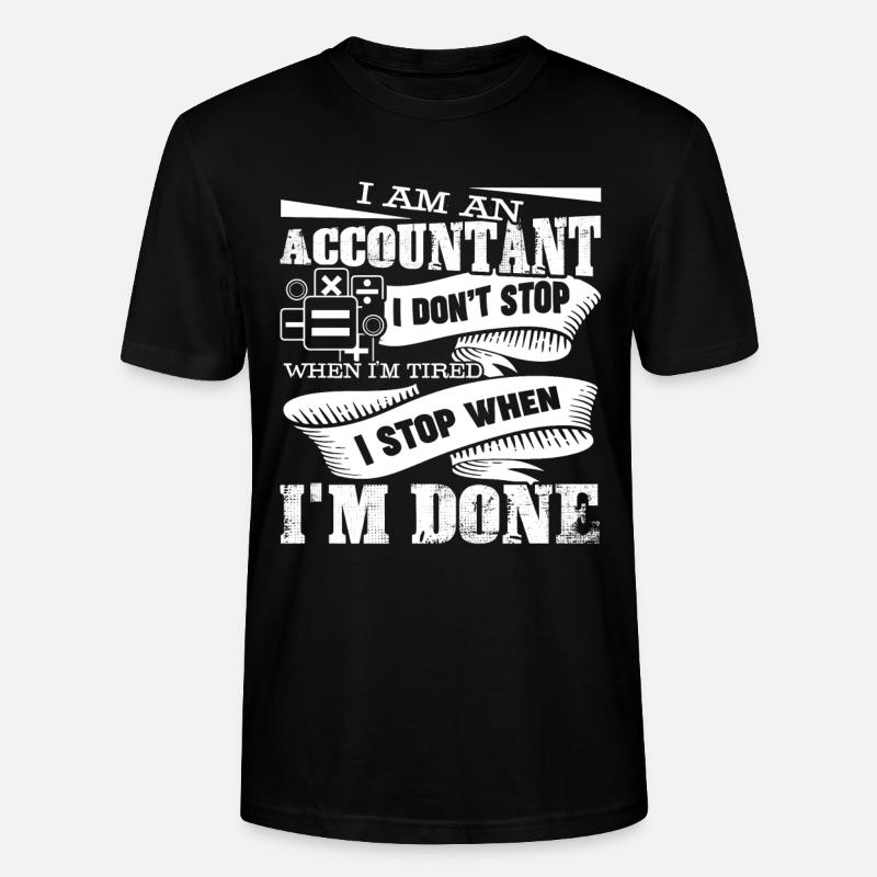 Comptable Je suis comptable - T-shirt bio CRAFTER Stanley Stella Unisexe - noir