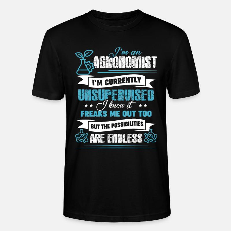 Agronome Je suis agronome - T-shirt bio CRAFTER Stanley Stella Unisexe - noir