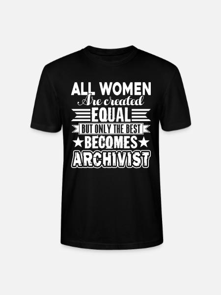 Archiviste Le meilleur devient archiviste - T-shirt bio CRAFTER Stanley Stella Unisexe - noir