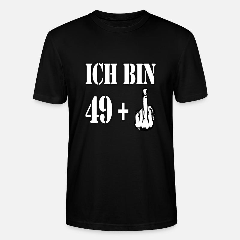 ICH BIN 49 GESCHENK - Stanley/Stella Unisex Bio-T-Shirt CRAFTER - Schwarz