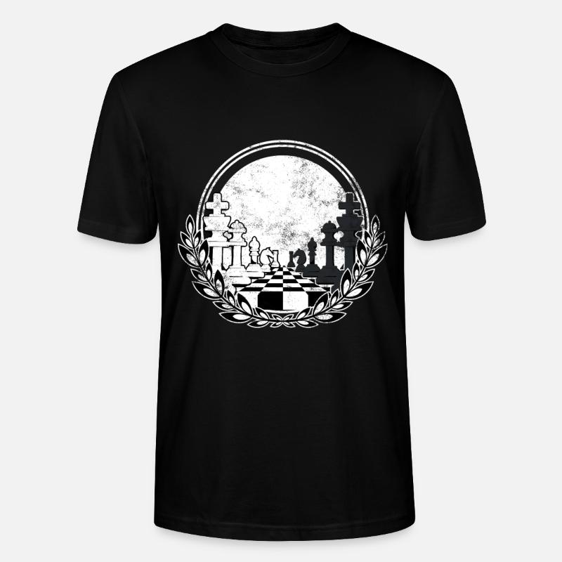 échecs - T-shirt bio CRAFTER Stanley Stella Unisexe - noir