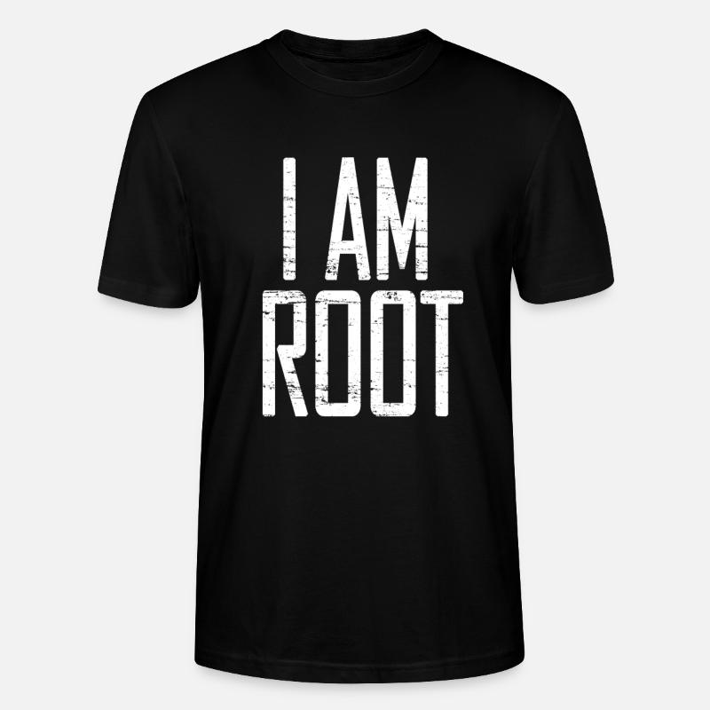 I AM ROOT - Stanley/Stella Unisex Bio-T-Shirt CRAFTER - Schwarz