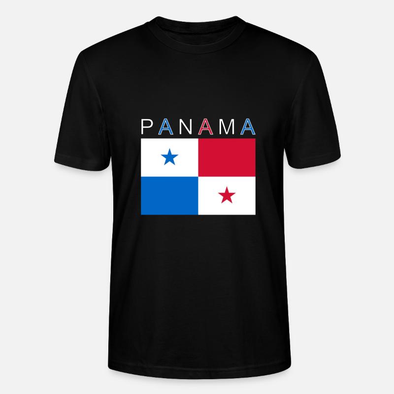 Drapeau du Panama - T-shirt bio CRAFTER Stanley Stella Unisexe - noir