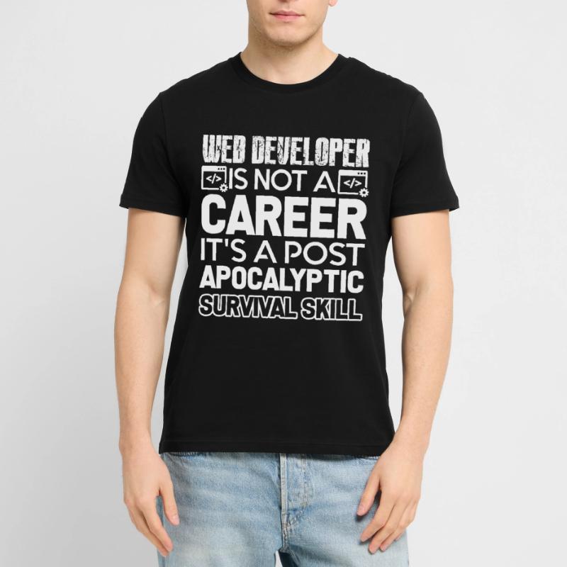 Web Developer Web Developer Survival Skill Stanley/Stella CRAFTER Unisex Organic T-Shirt