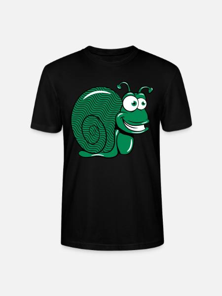 schnecke lustig witzig - Stanley/Stella Unisex Bio-T-Shirt CRAFTER - Schwarz