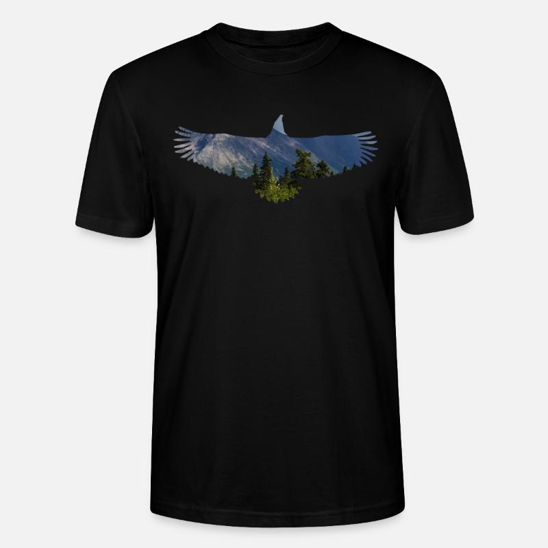 Adler - Stanley/Stella Unisex Bio-T-Shirt CRAFTER - Schwarz