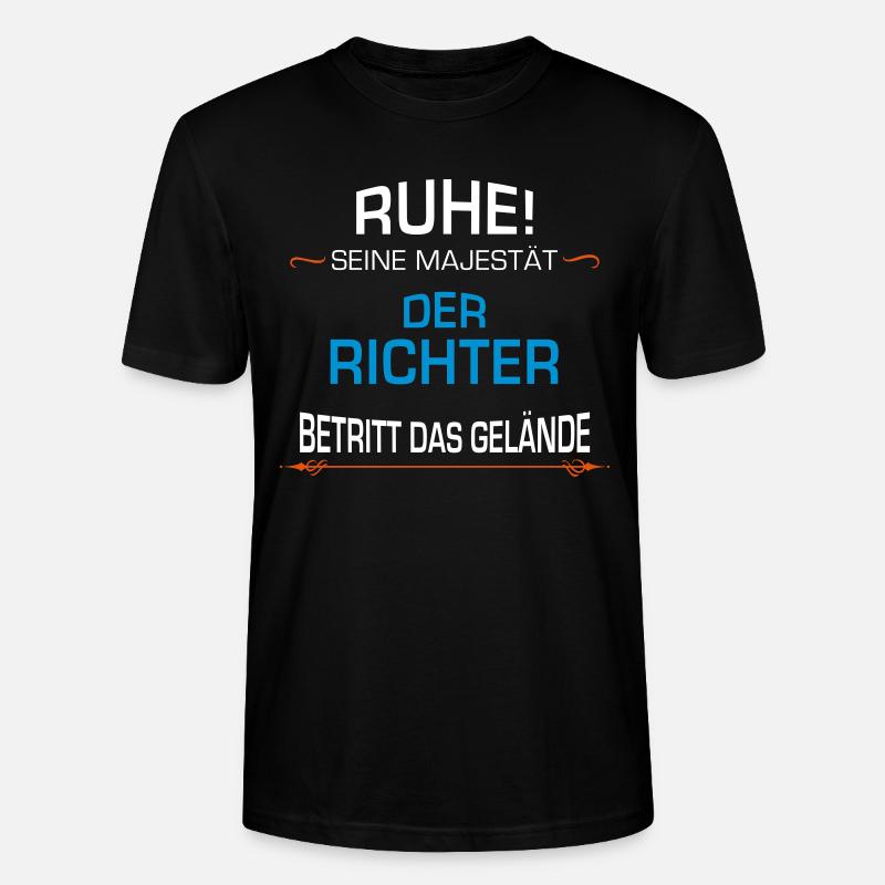 Richter Beruf - Stanley/Stella Unisex Bio-T-Shirt CRAFTER - Schwarz