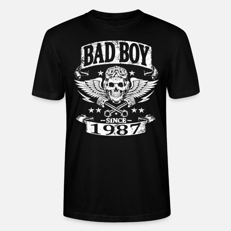 Bad boy since 1987 - T-shirt bio CRAFTER Stanley Stella Unisexe - noir