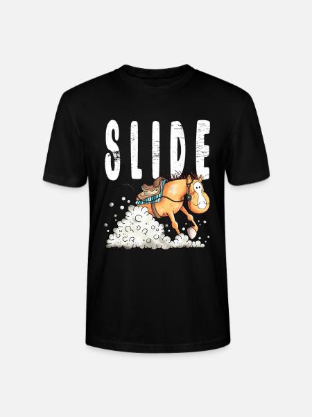 Westernpferd Slide - Stanley/Stella Unisex Bio-T-Shirt CRAFTER - Schwarz